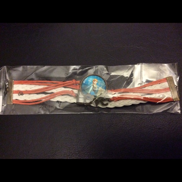 Frozen bracelet in orange & white - Picture 1 of 4